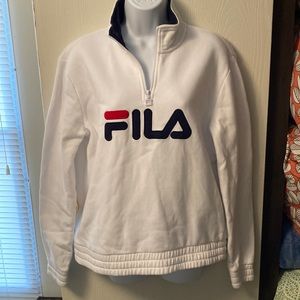 FILA, medium, white, red and navy blue.